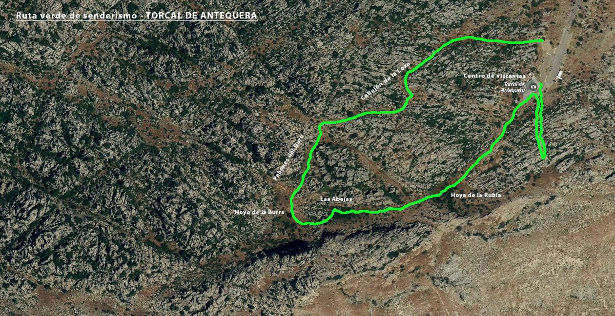 torcal de antequera rutas, rutas verde de trekking, fotos torcal de antequera