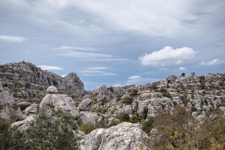 roca kárstica en el torcal de antequera